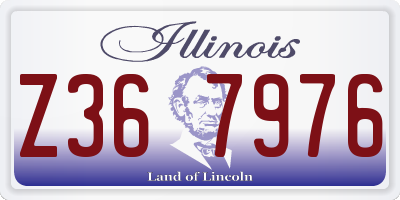 IL license plate Z367976