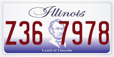 IL license plate Z367978