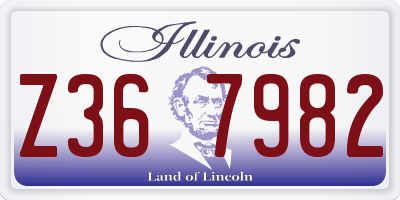 IL license plate Z367982