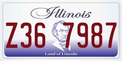 IL license plate Z367987