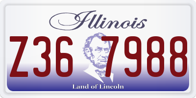 IL license plate Z367988