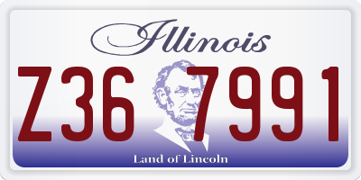 IL license plate Z367991