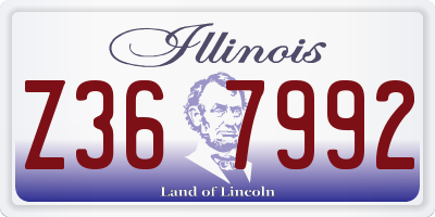 IL license plate Z367992