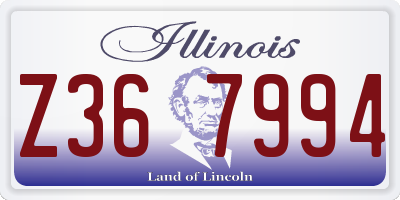 IL license plate Z367994