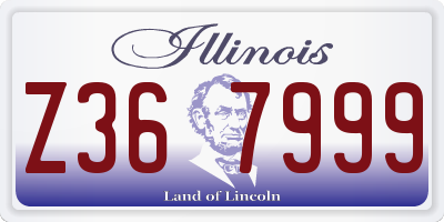 IL license plate Z367999