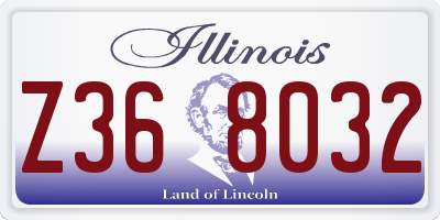 IL license plate Z368032