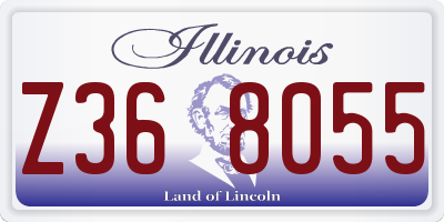 IL license plate Z368055
