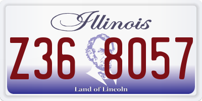 IL license plate Z368057