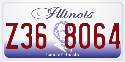 IL license plate Z368064