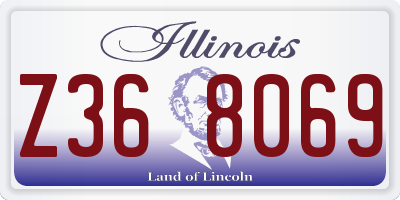 IL license plate Z368069