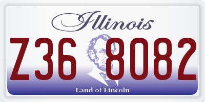 IL license plate Z368082