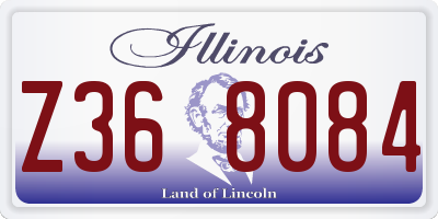 IL license plate Z368084