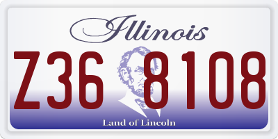 IL license plate Z368108
