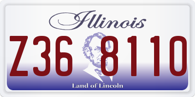 IL license plate Z368110