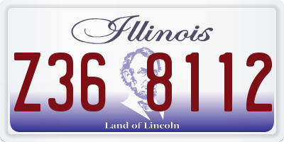 IL license plate Z368112