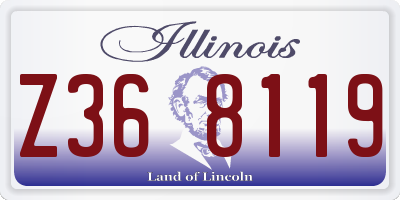 IL license plate Z368119