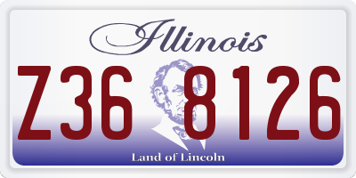 IL license plate Z368126