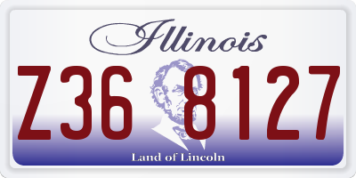 IL license plate Z368127