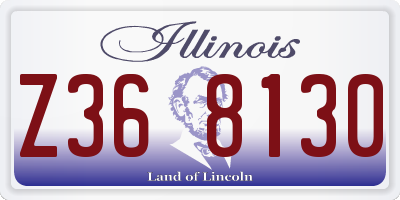 IL license plate Z368130