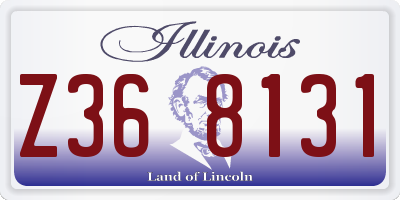 IL license plate Z368131