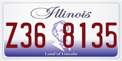 IL license plate Z368135