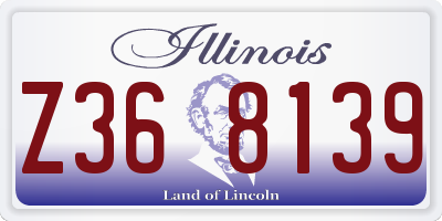 IL license plate Z368139