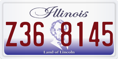 IL license plate Z368145