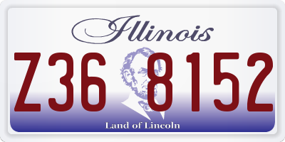 IL license plate Z368152