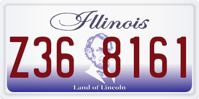 IL license plate Z368161