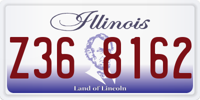 IL license plate Z368162