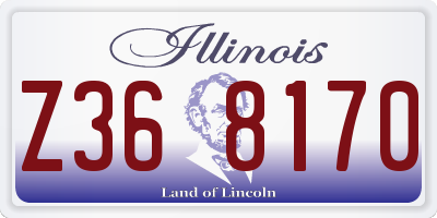 IL license plate Z368170