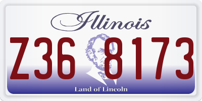 IL license plate Z368173