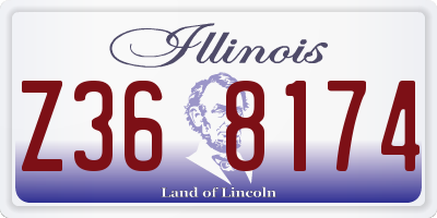 IL license plate Z368174