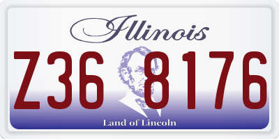 IL license plate Z368176