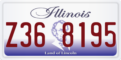 IL license plate Z368195
