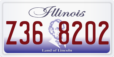 IL license plate Z368202