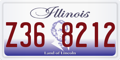 IL license plate Z368212