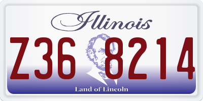 IL license plate Z368214
