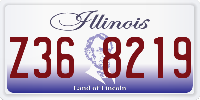 IL license plate Z368219
