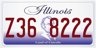 IL license plate Z368222