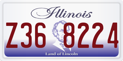 IL license plate Z368224