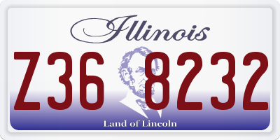 IL license plate Z368232
