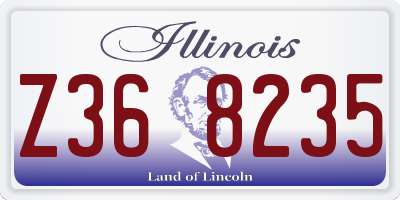 IL license plate Z368235