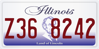 IL license plate Z368242