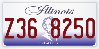 IL license plate Z368250