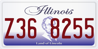 IL license plate Z368255