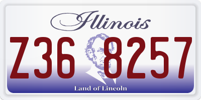 IL license plate Z368257
