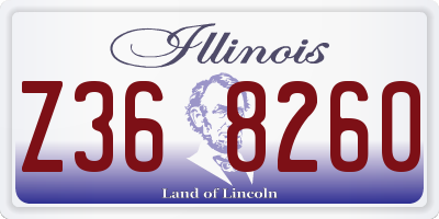 IL license plate Z368260