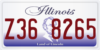 IL license plate Z368265