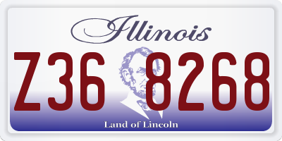 IL license plate Z368268